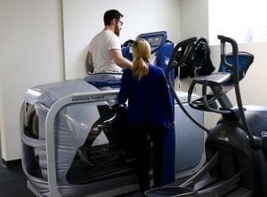 Alter G anti-gravity treadmill rehabilitation post-surgery